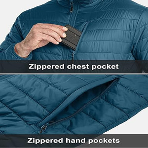 <b>Thick</b> Puffer 100% Nylon Hooded Stand Collar Streetwear Stylish Custom Jacket Men'S Cold <b>Winter</b> <b>Coat</b> - Product Image 4