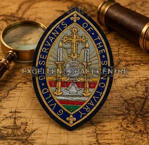GVILD SERVANTS OF THE SENOTVARY Parche Bordado de Encaje de Alta Calidad, Insignia de Tela para Coser, Diseño Circular de Lujo para Prendas - Product Image 4