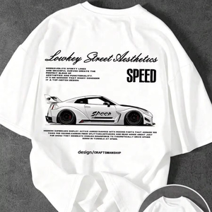 Camisetas de Manga Corta para Hombre, Tallas Grandes, 100% Algodón, Color en Contraste, Diseño Personalizado OEM, Secado Rápido y Transpirable, Nueva Llegada, Alta Calidad - Product Image 3