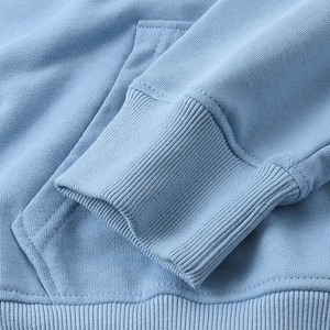 Sweat-shirt à capuche oversize pour homme, couleur unie, tricoté, décontracté, coupe classique, noir uni, pour l'automne - Product Image 4