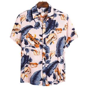 Camisa de playa de manga corta de verano para mujer Hawaiana de diseño personalizado, Material de algodón con gráfico Floral estampado, decoración bordada en 3D - Product Image 2
