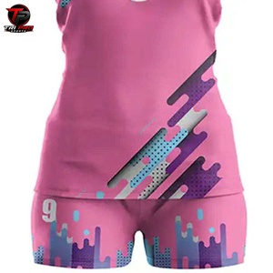 Conjunto de Camiseta y Pantalones Cortos de Voleibol para Mujer, Uniforme Deportivo de Poliéster Transpirable de Secado Rápido, Kit Personalizado para Equipo - Product Image 6