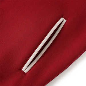 Veste en molleton Delta Crimson Varsity, vêtements de rue haut de gamme, broderie en chenille, coupe-vent, chauffante, 100% laine, classique - Product Image 5