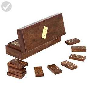 Juego de Dominó de Madera Mr. DOMINO, Hecho a Mano por Artesanos, Diseño Tradicional, Forma Rectangular, Paquete de Varias Piezas, para Uso en Mesa - Product Image 2