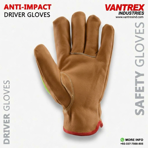 Gants de protection anti-choc pour conducteur, en cuir de chèvre TPR, pour usage quotidien, avec protection maximale et pouce Keystone - Product Image 3
