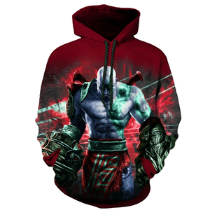เสื้อฮู้ด Kratos Warrior Storm – ดีไซน์ชุดเกราะนักรบสปาร์ตันในตำนาน พิมพ์ลายพรีเมียมทั่วตัว เสื้อพูลโอเวอร์แนวสตรีทแวร์สำหรับเกมเมอร์สุดเท่ - Product Image 2