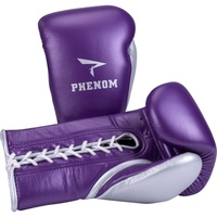 Gants de boxe Phenom en dentelle métallisée violet/argent, nouveau design, logo personnalisé, gants de boxe spéciaux pour l'entraînement