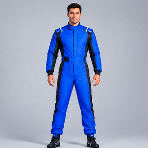 Combinaison de course bleue à manches longues pour homme, en polyester respirant, imperméable, séchage rapide, pour toutes les saisons, vêtements de moto à prix avantageux - Product Image 1