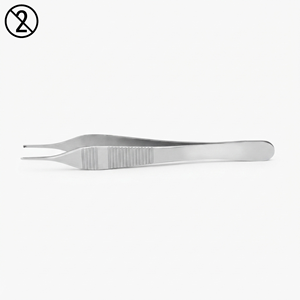 Pinzas para Tejidos Adson 1X2 con Dientes, Pinzas Quirúrgicas Oftálmicas de Acero Inoxidable Delicado, Instrumento Médico de Precisión para Ojos - Product Image 1