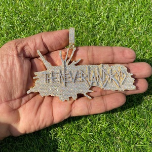 Oferta Especial: Colgante de Plata de Ley 925 con Diamante Moissanita, Letra Personalizada con Incrustaciones de Diamantes, Amuleto Hip Hop Unisex, Joyería Brillante para Fiesta, Regalo - Product Image 5