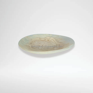 Plateau de service en résine de taille personnalisée fait à la main bons accessoires de table polis pour la cuisine à domicile modèle d'amour élégant fabriqué pour vous! - Product Image 3