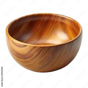 Handmade Wood Bowl Wabi Sabi Design For Food Serving Uncoated Crafted With Natural Grain Texture - Product Image 5