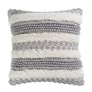 Professional Handmade Wool/Cotton Embroidered Striped Design Home Decor Indian Square <b>Cushion</b> <b>Covers</b> - Product Image 2