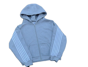 Conjunto Deportivo de Moda, Ropa Deportiva para Exteriores, Sudadera con Capucha y Cremallera, Manga Larga, Bloques de Color Azul y Negro, Conjunto Informal para Entrenamiento - Product Image 2