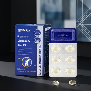 Cápsulas de Gel Suave de Vitamina D3 y K2 para Adultos, Suplementos al por Mayor OEM para Mejorar la Densidad Ósea - Product Image 2