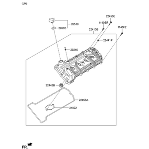 K9 ปะเก็นและซีลใหม่ ซ้าย 224413F460 - Product Image 2
