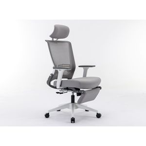 Sedia Ergonomica da Ufficio per Casa con Supporto Lombare Regolabile in Altezza, Poggiatesta e Braccioli Ribaltabili, Seduta di Alta Qualità - Product Image 1