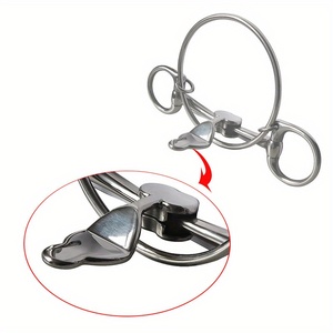 Bocado para Caballo de Acero Inoxidable, Resistente al Óxido y Antideslizante, con Placa de Lengüeta a Presión - Product Image 5