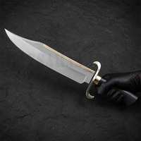Nouveau design 2026, couteau Bowie personnalisé fait main en acier D2 avec manche en bois, étui en cuir premium parfait, couteau à lame fixe pour le camping