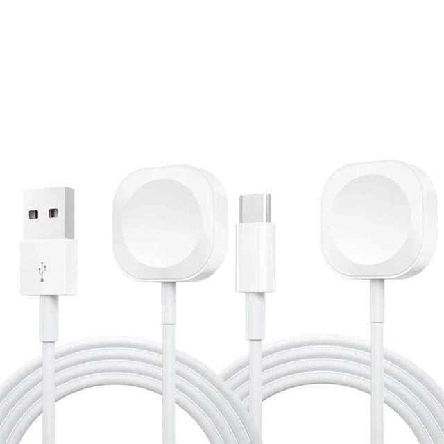1M Magnetic Wireless Watch Charger Cable Smart Watch Charging Cable USB a Type C Replacement Charger