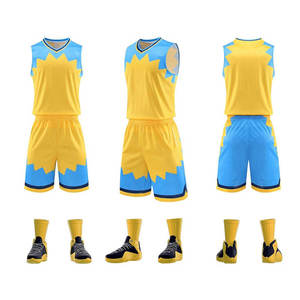 Conjunto de Uniforme de Baloncesto Exclusivo, Nuevo Diseño Sublimado y Cosido, Transpirable, Tallas Grandes, Absorbe la Humedad - Product Image 6