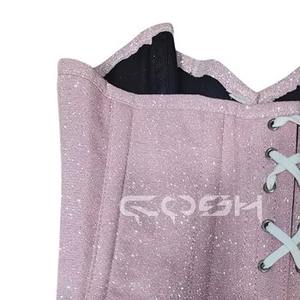 Corset bustier rose scintillant pour soirée, tenue de club et mode - Product Image 4