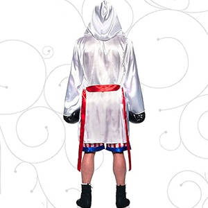 Costume de Boxeur Champion Adulte, Tenue de Combat Professionnelle avec Robe, Gants et Ceinture de Champion, Déguisement Sportif de Haute Qualité - Product Image 2