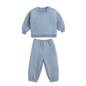 Ensemble d'hiver confortable en molleton pour enfants : sweat à capuche et pantalon de jogging en coton doux pour l'hiver - Product Image 5