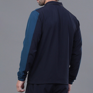 Ensemble de survêtement de sport deux pièces Rohzen pour homme, grande taille, 100 % coton, avec capuche et cordon de serrage, en polaire technique léger, pour la gym et le fitness - Product Image 4