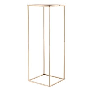Set di 10 Supporti Floreali Rettangolari Dorati da 31,5 Pollici in Metallo Laminato per Decorazioni Matrimoniali - Product Image 1