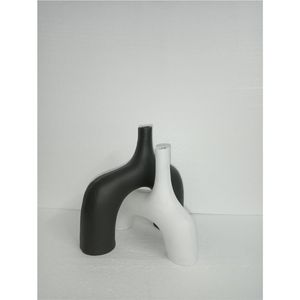 Wholesale Matte Finish Iron <b>Vase</b> Minimalist Decorative Flower <b>Vases</b> for Living Room Tabletop Metal Bud <b>Vase</b> <b>Set</b> Floral Holder - Product Image 3