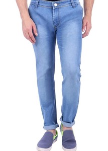 Jean en denim pour homme de qualité supérieure, vintage, décontracté, coupe droite, respirant, personnalisé, délavé à la pierre, foncé, avec lavage laser - Product Image 3