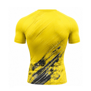 เสื้อยืดคอมเพรสชั่นผู้ชาย OEM แห้งเร็ว ยืดหยุ่น เหมาะสำหรับออกกำลังกาย ฟิตเนส กีฬา ฝึกซ้อม เสื้อเบสเลเยอร์ รับผลิตตามสั่ง ขายส่ง - Product Image 3