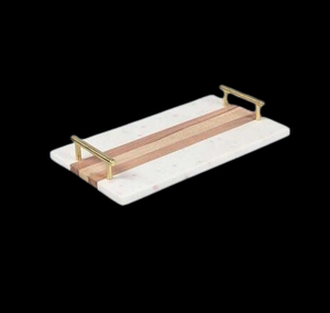 Bandeja de Servir de Mármol Hecha a Mano, Piedra Natural de Lujo, 10 mm de Grosor, Accesorio Decorativo para Mesa de Cocina y Comedor, Mármol Agra Heritage - Product Image 2
