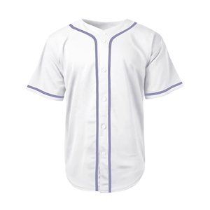 Uniforme de béisbol personalizado para hombres y mujeres, para adultos, con cuello en V, ropa de béisbol de secado rápido, estampado por sublimación, camiseta de béisbol transpirable con retroceso - Product Image 4