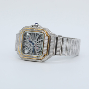 Montre de qualité supérieure avec diamants cultivés en laboratoire à prix d'usine, montre sertie de diamants cultivés en laboratoire DEF - Product Image 3