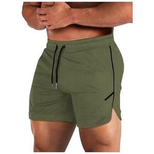 Design Your Own Front Logo Men's Workout Shorts Double <b>Layer</b> Gym Sports Running Eco-Friendly 100% Cotton Quick - Product Image 2