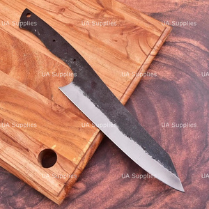 Cuchillo de Cocina de Acero al Carbono de Espiga Completa, Hoja Recta con Borde Biselado, Grosor de 0.6mm, Personalizable OEM - Product Image 3