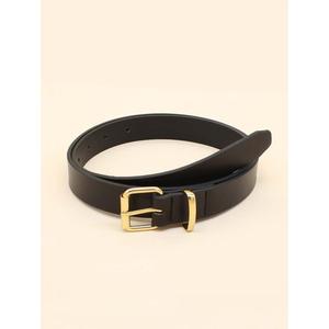 Ceintures en cuir véritable avec boucle en laiton doré de luxe, impression de logo personnalisée, ceintures écologiques pour hommes et accessoires, nouveauté formelle - Product Image 1