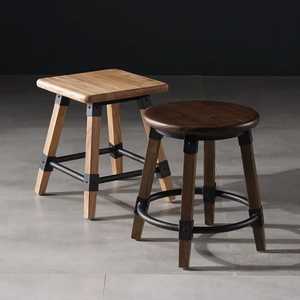 Handmade Teak Wood Resin Stool Round Solid Timber Accent Chair Live Edge Rustic <b>Side</b> <b>Table</b> Natural Wood Log Footstool Ottoman - Product Image 3