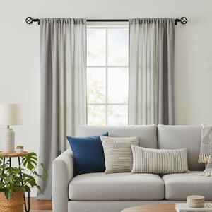 Modern Metal Window <b>Curtain</b> Poles with finials with brackets and Accessories - Product Image 3