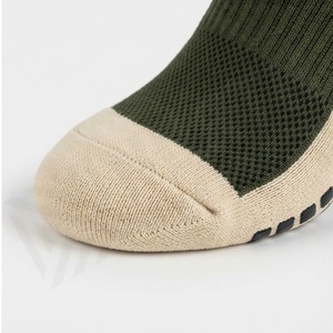 Green Crew <b>Socks</b> Solid Color Knitted Breathable Polyester Spandex <b>Running</b> Athletic Summer Adults Regular Style - Product Image 6