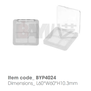 Empaque Compacto Cuádruple de Plástico Vacío con Logotipo Personalizado de Lujo para Sombra de Ojos, Color de Cejas y Corrector de Color - Product Image 1
