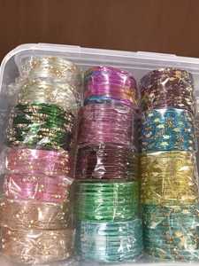 Premium Quality Assorted Designs Glass Bangles <b>Box</b> Perfect For Wedding Functions, Party Wear, Festive Occasions Gift For <b>Bride</b> - Product Image 1