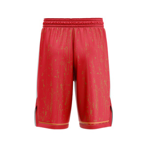 Shorts de basketball personnalisés W4G 100% polyester, imprimés par transfert thermique, numéro de joueur, logo, grande taille, séchage rapide, fermeture à cordon - Product Image 6