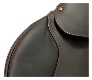 Selle d'équitation anglaise en cuir marron, style australien, pour dressage, concours et entraînement. - Product Image 5