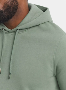 Sudadera con capucha de forro polar para hombre, estilo urbano, cálida, de algodón, informal, con bolsillo. - Product Image 6
