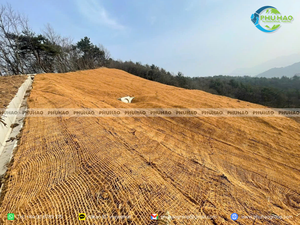 Red de Fibra de Coco Orgánica (COIR NET) para Refuerzo de Superficies y Mantenimiento de la Estabilidad del Suelo en Proyectos de Protección de Taludes de Carreteras - Product Image 6