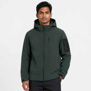 Veste de ski softshell zippée pour homme, nouveau design tendance, respirante et au meilleur prix pour l'hiver, prix abordable - Product Image 1