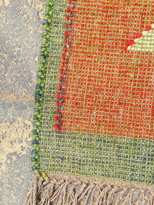 Tribal Southwestern <b>Runner</b> <b>Rug</b> Handmade Wool Jute Kilim Boho Farmhouse <b>Hallway</b> Entryway Rustic Corridor Floor Carpet Decor - Product Image 4